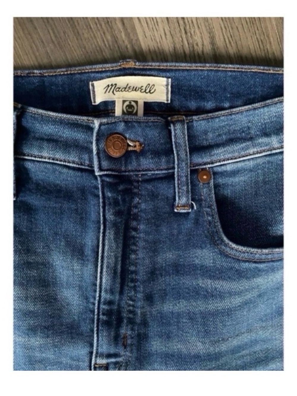 MADEWELL FRINGE CROP FLARE JEANS - Picture 6 of 9